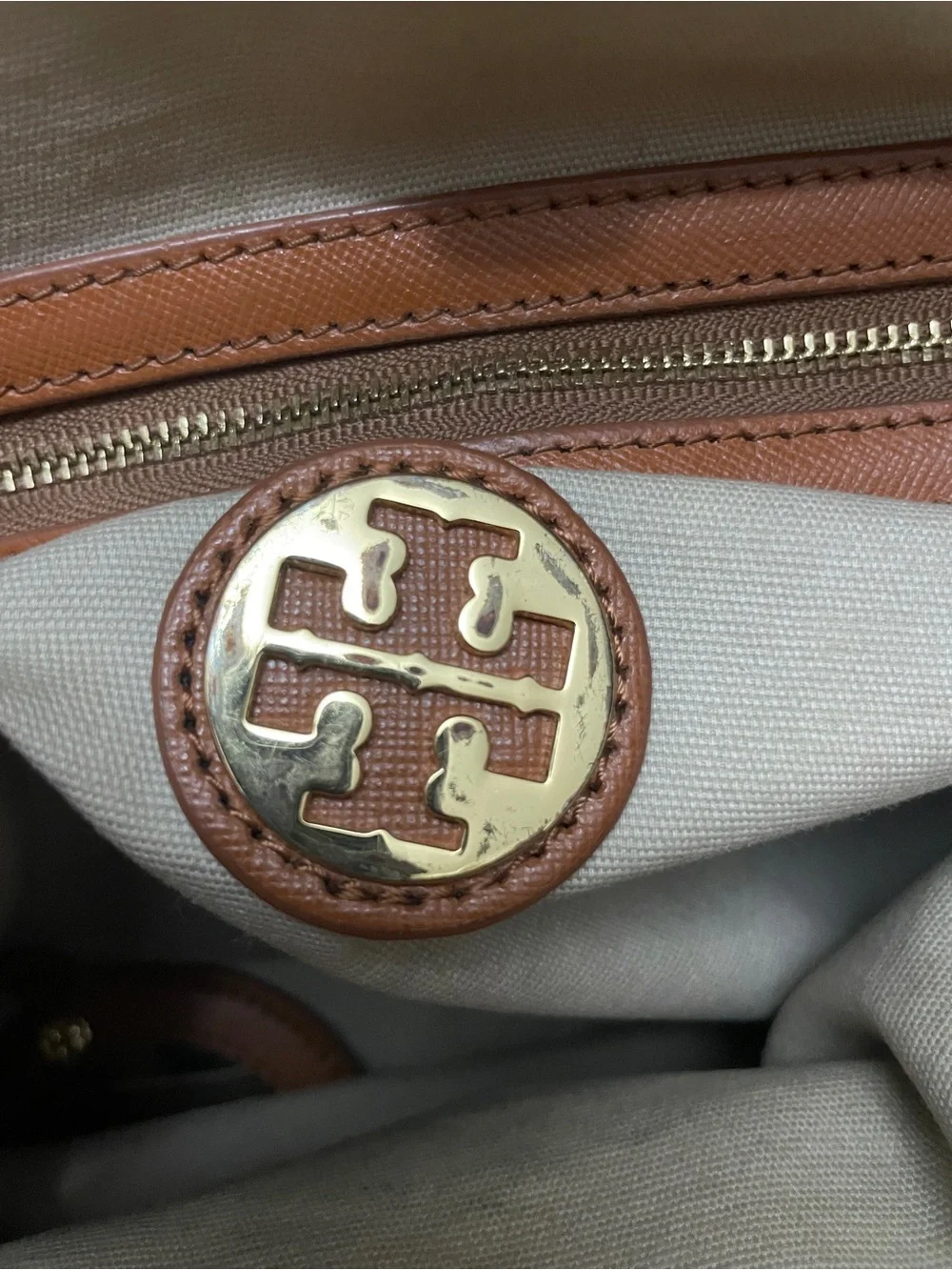 Tory Burch Robinson East West Luggage Saffiano Leather Tote Bag